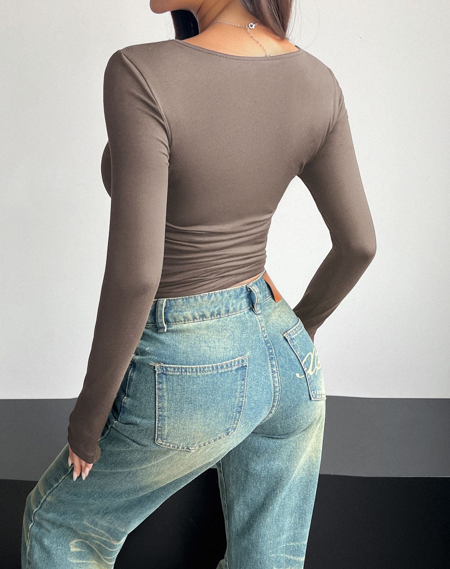 Square Neck Crop Top