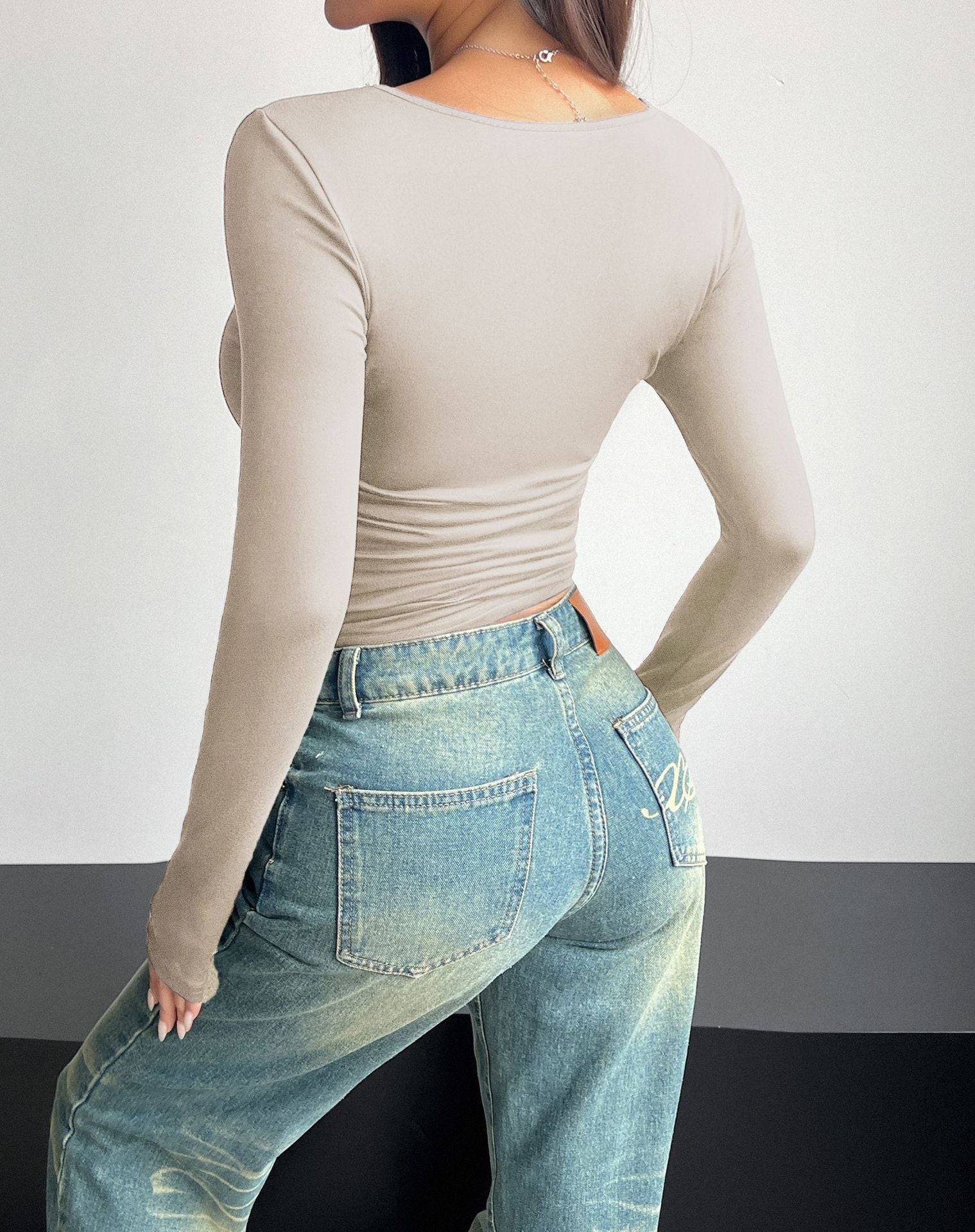 Square Neck Crop Top