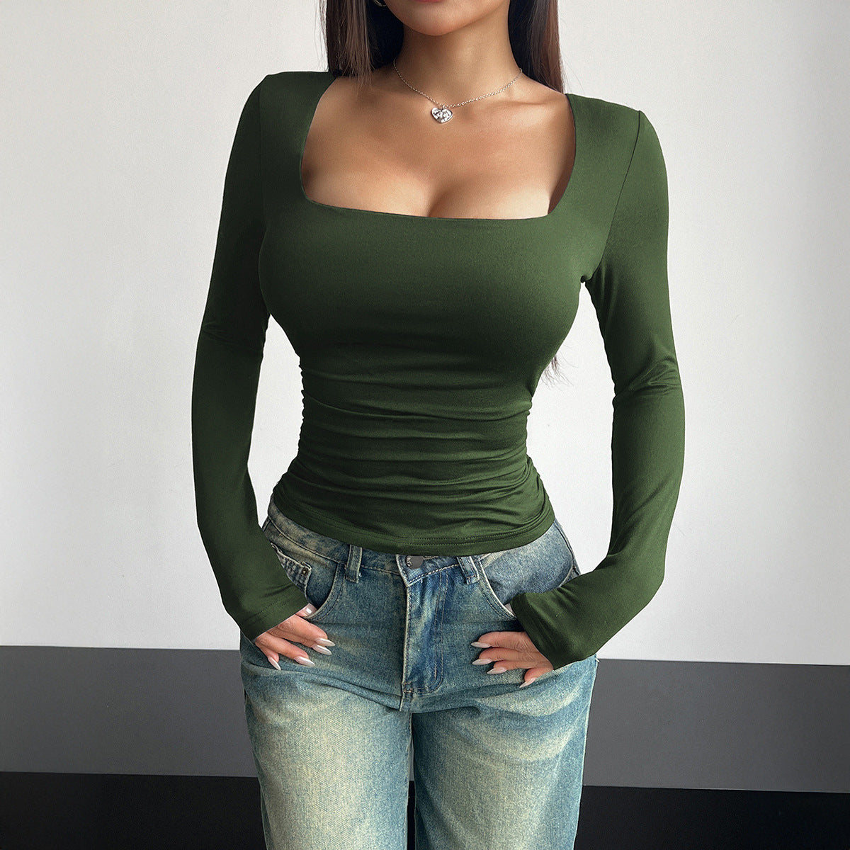 Square Neck Crop Top