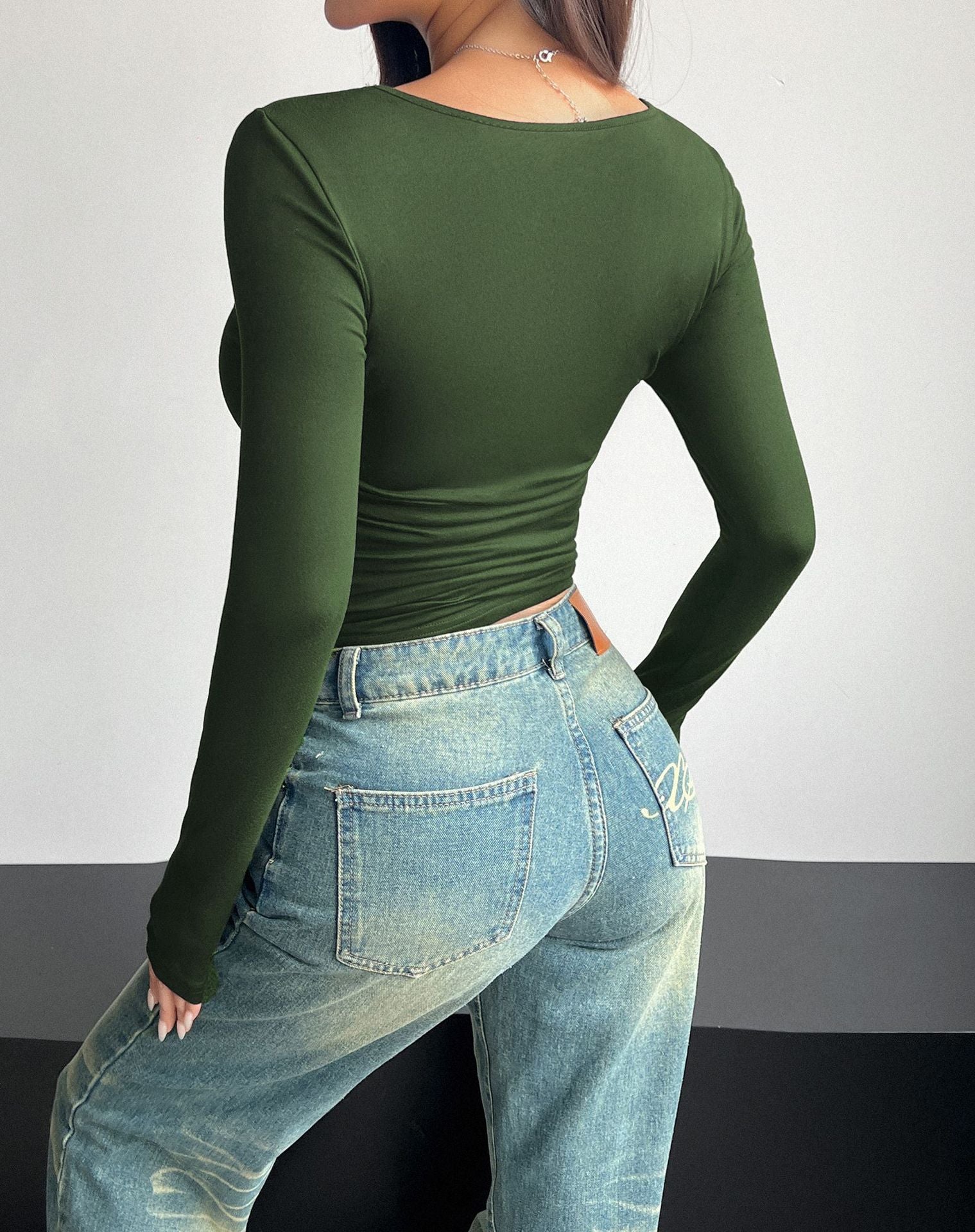 Square Neck Crop Top