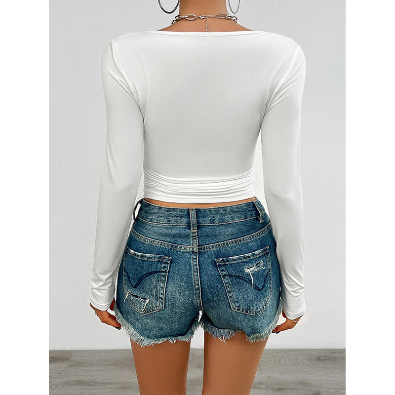 Square Neck Crop Top