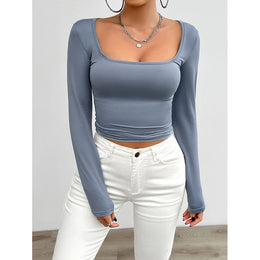 Solid Regular Crop Top