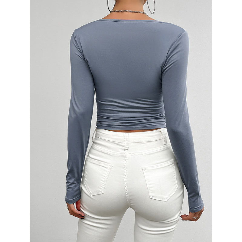Solid Regular Crop Top