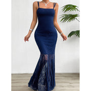 Shoulder Straps Sleeveless Bodycon Maxi Dress
