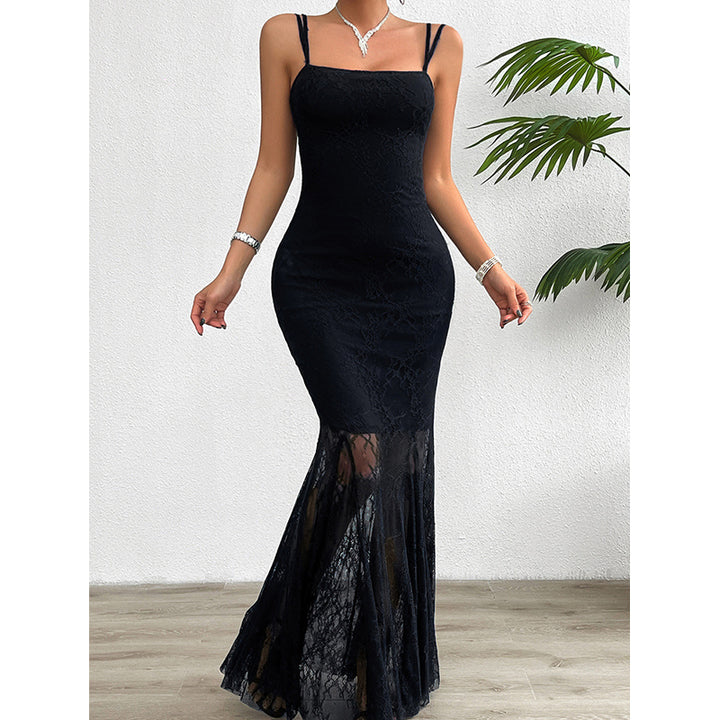 Shoulder Staps Bodycon Maxi Dress