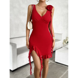 V-Neck Sheath Dress