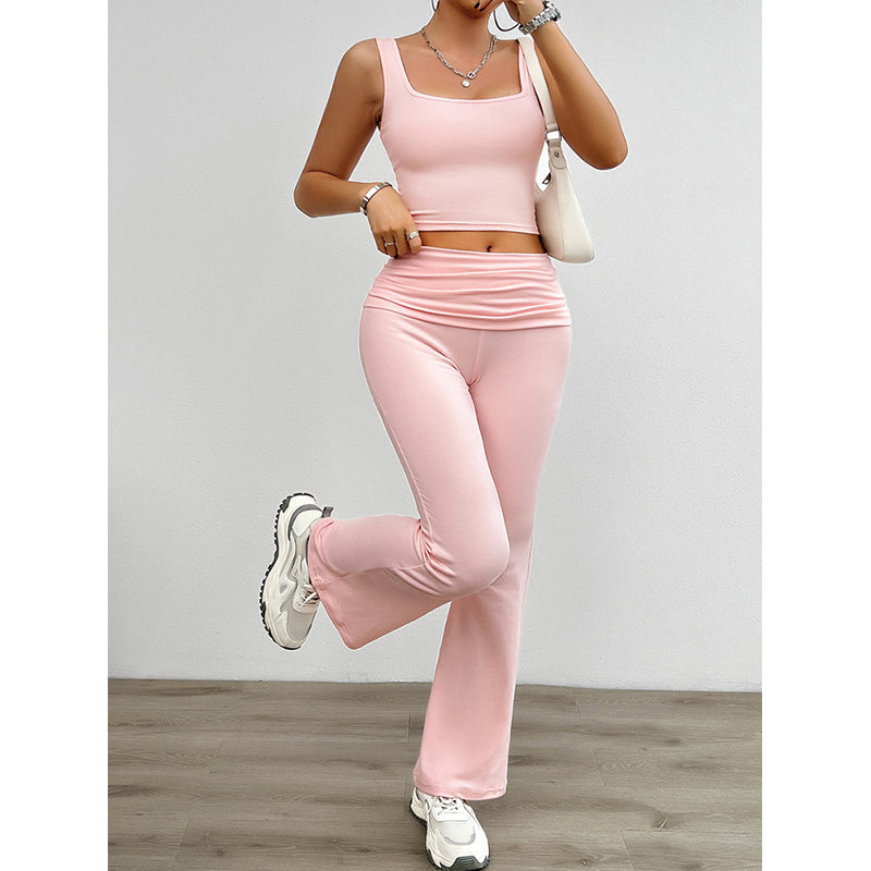 Crop Top and Trousers