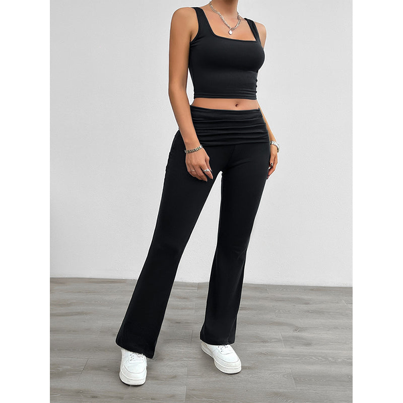 Crop Top and Trousers
