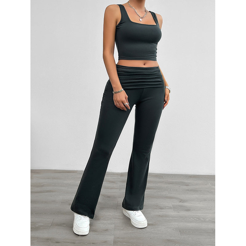 Crop Top and Trousers