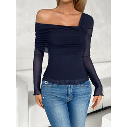 Women Solid Off-Shoulder Top