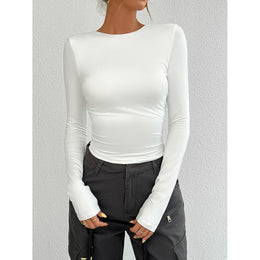 Women Solid Crop Top