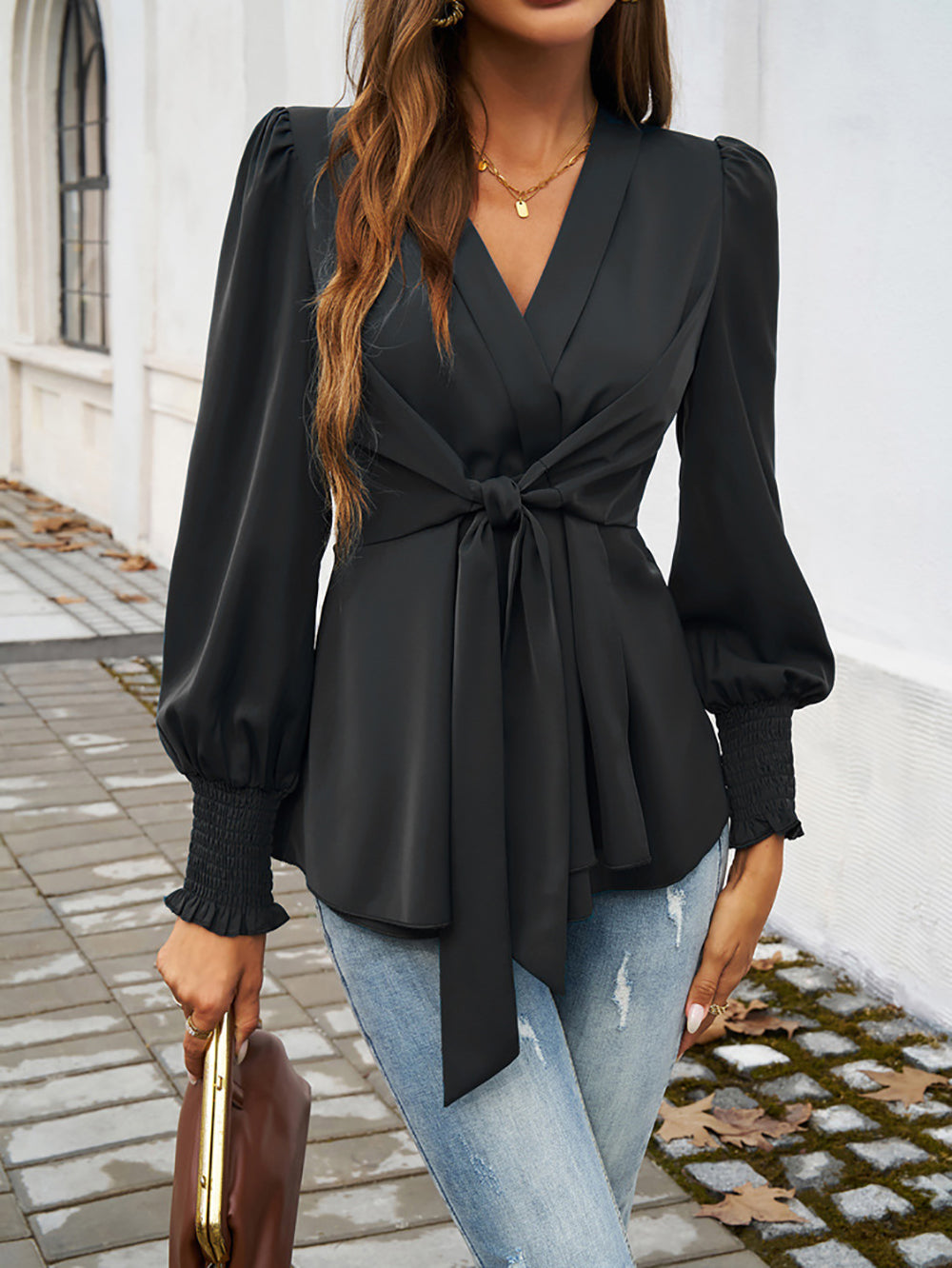 Women Wrap Top