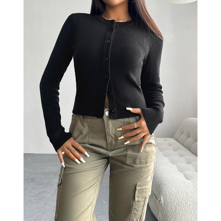 Women Ribbed Cardigan Sweater
