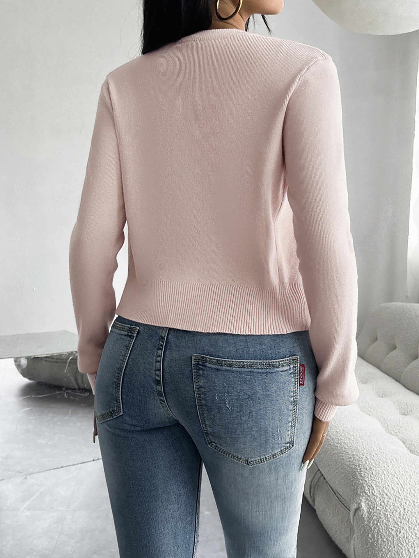 Women Front Open Sweater