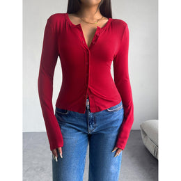 Women Round Neck Crop Top