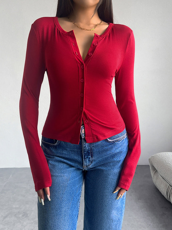 Women Round Neck Crop Top