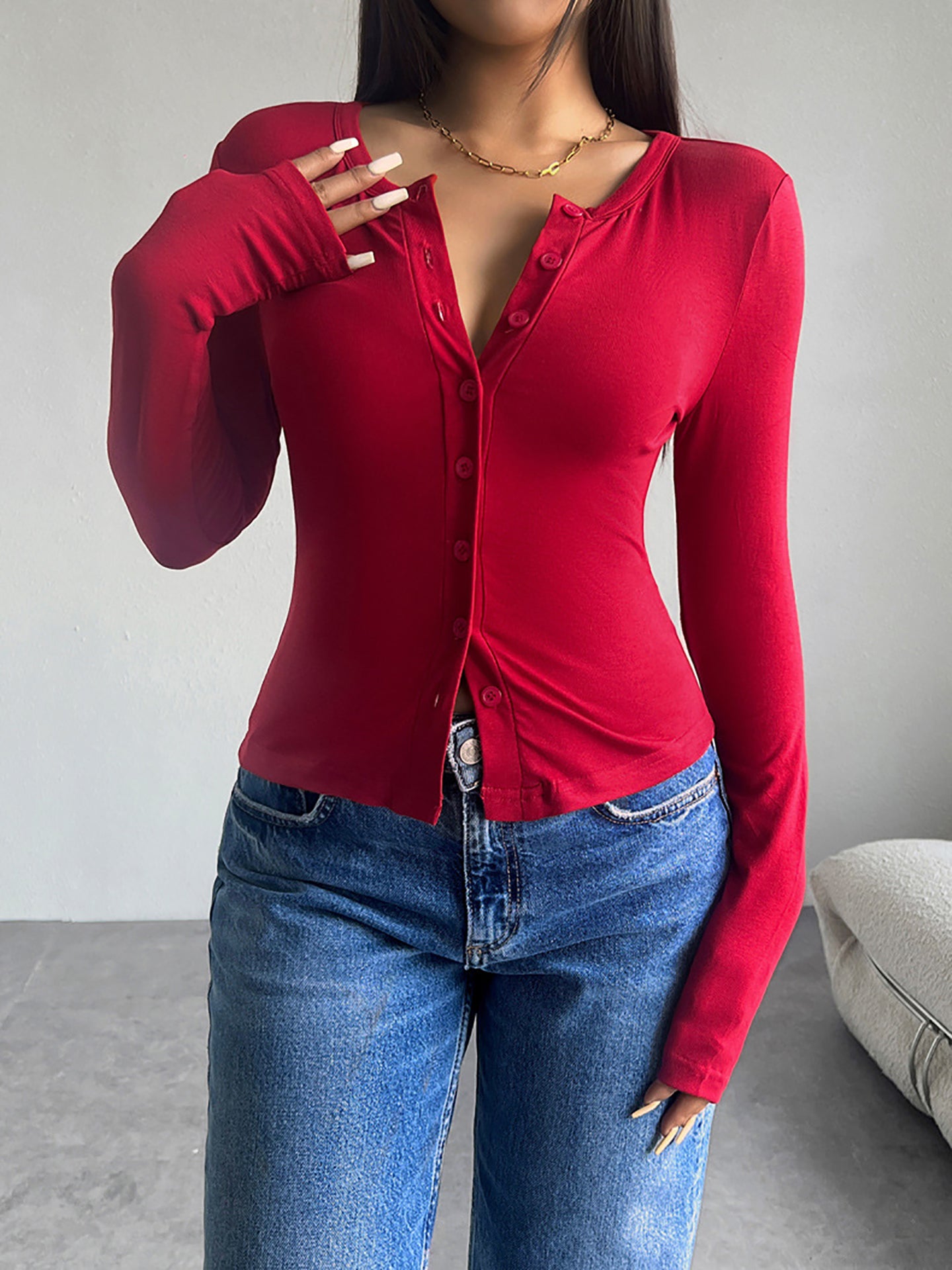 Women Round Neck Crop Top