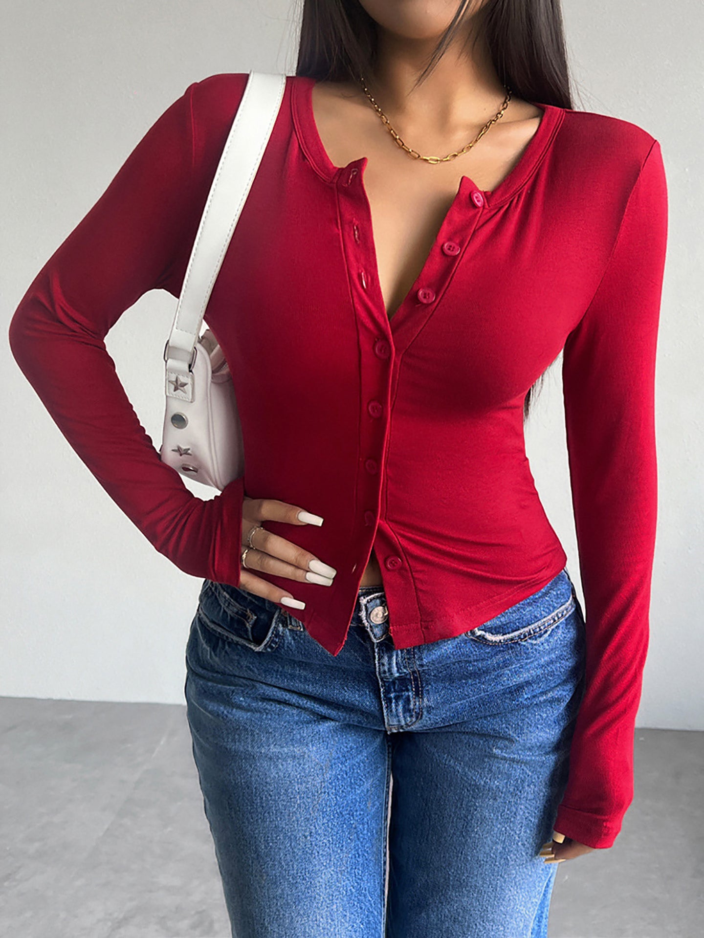 Women Round Neck Crop Top