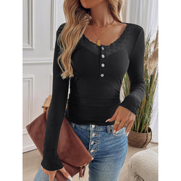 Women Solid Scoop Neck Top