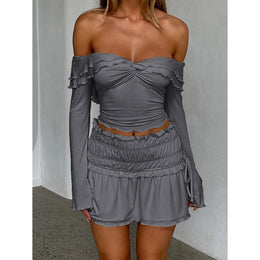 Women Solid Off-Shoulder Top