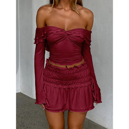 Women Solid Off-Shoulder Top