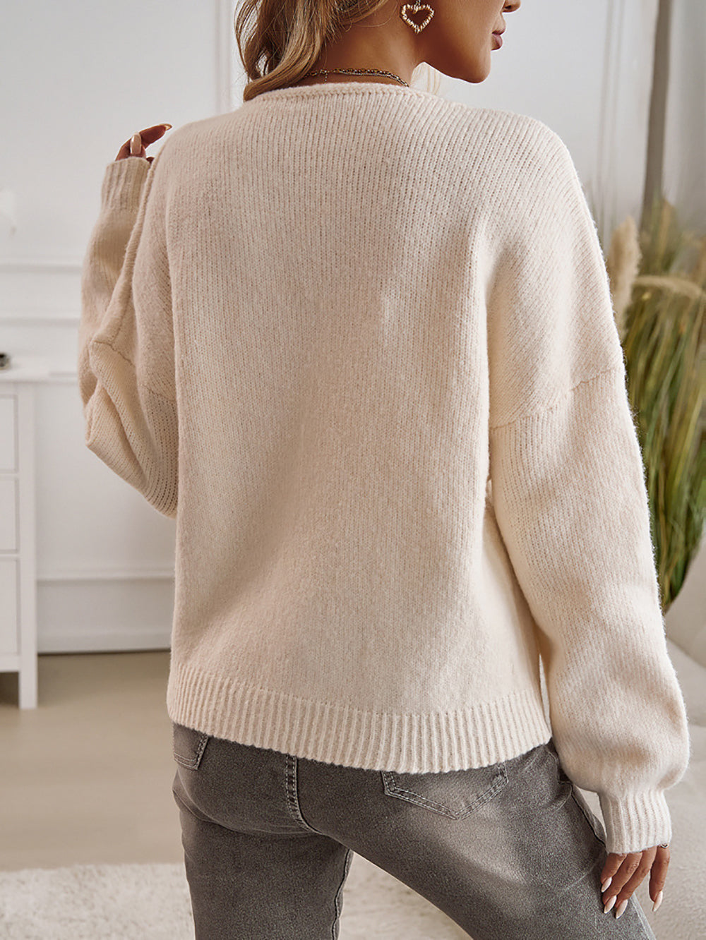 Women Solid Front-Open Pullover