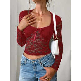 Women Self Design Fitted Crop Top