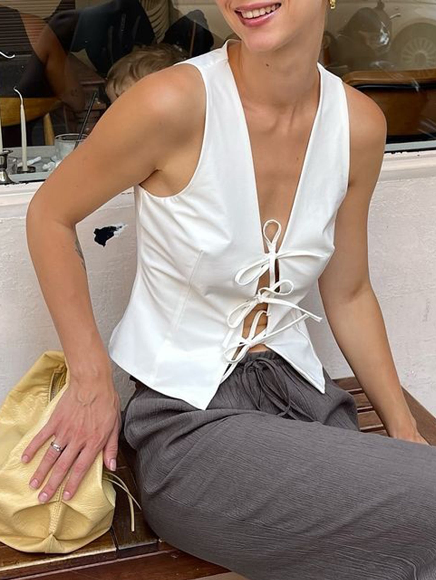 Women Solid Tank Crop Top