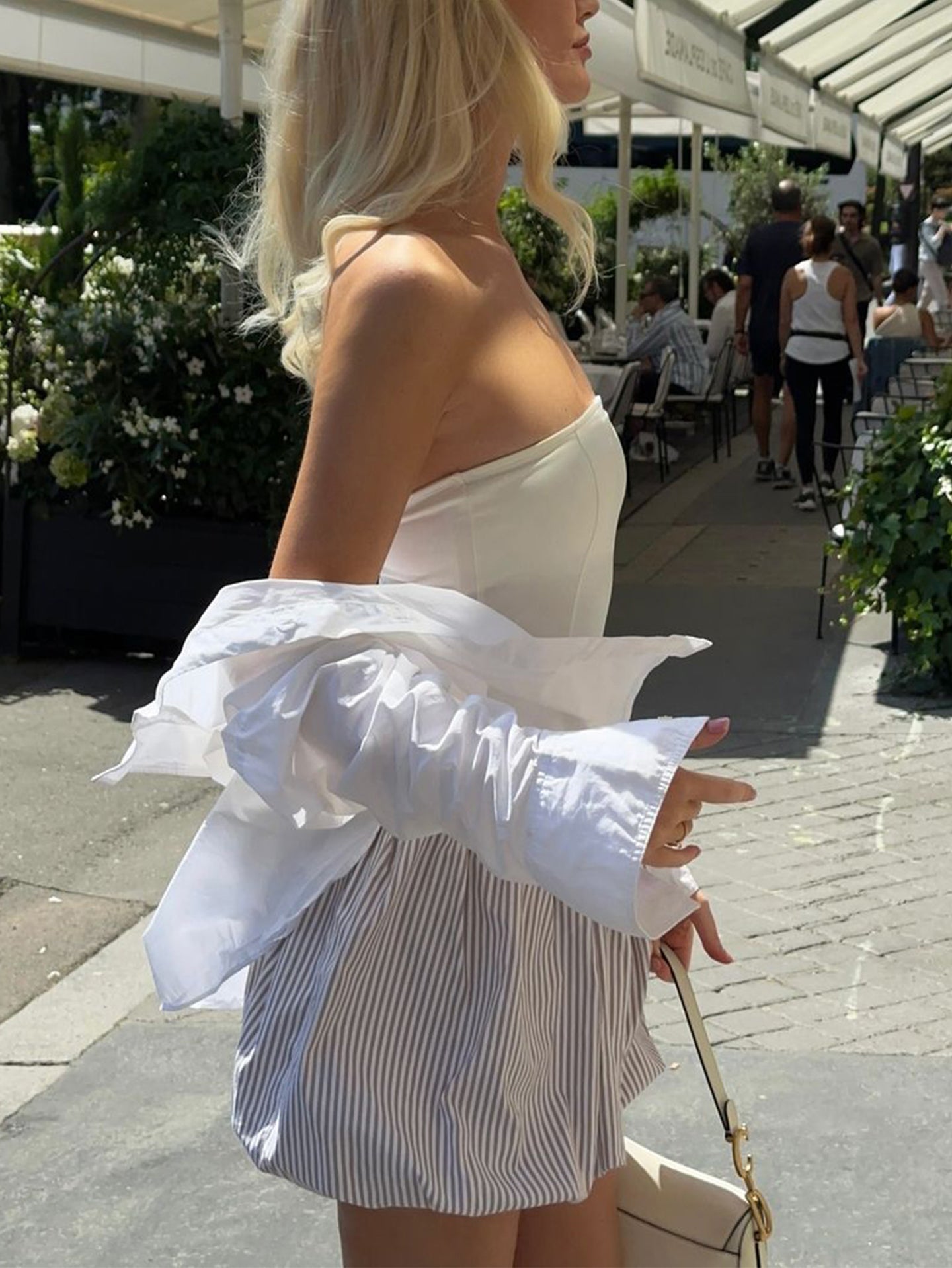 Colourblocked Off-Shoulder Lace Bodycon Dress