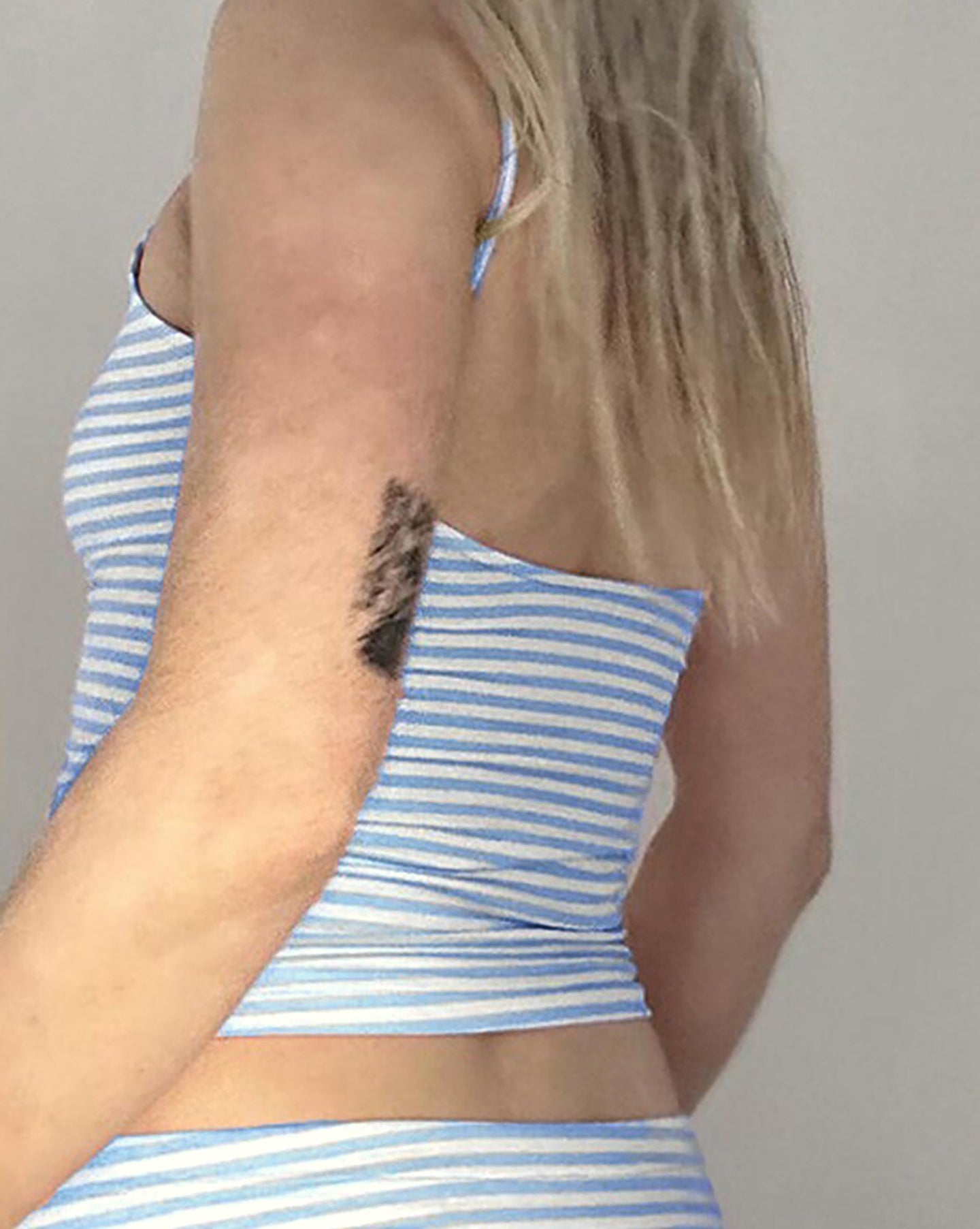 Striped Shoulder Straps Cami Crop Top