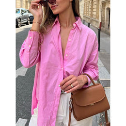 Women Solid Oversized Shirt