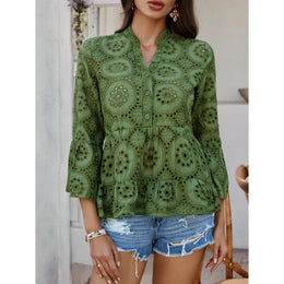 Women Solid Gathered or Pleated Casual Peplum Top