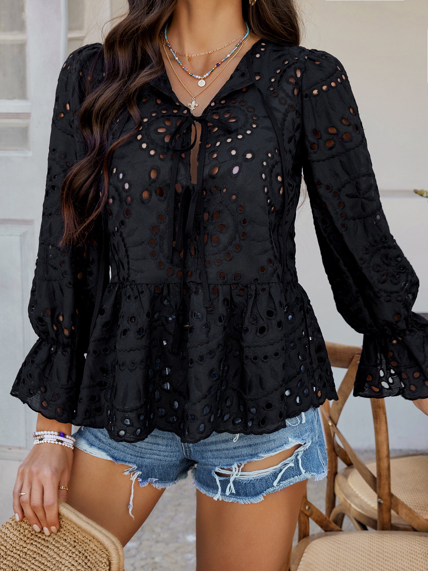 Women Solid Peplum Regular Top