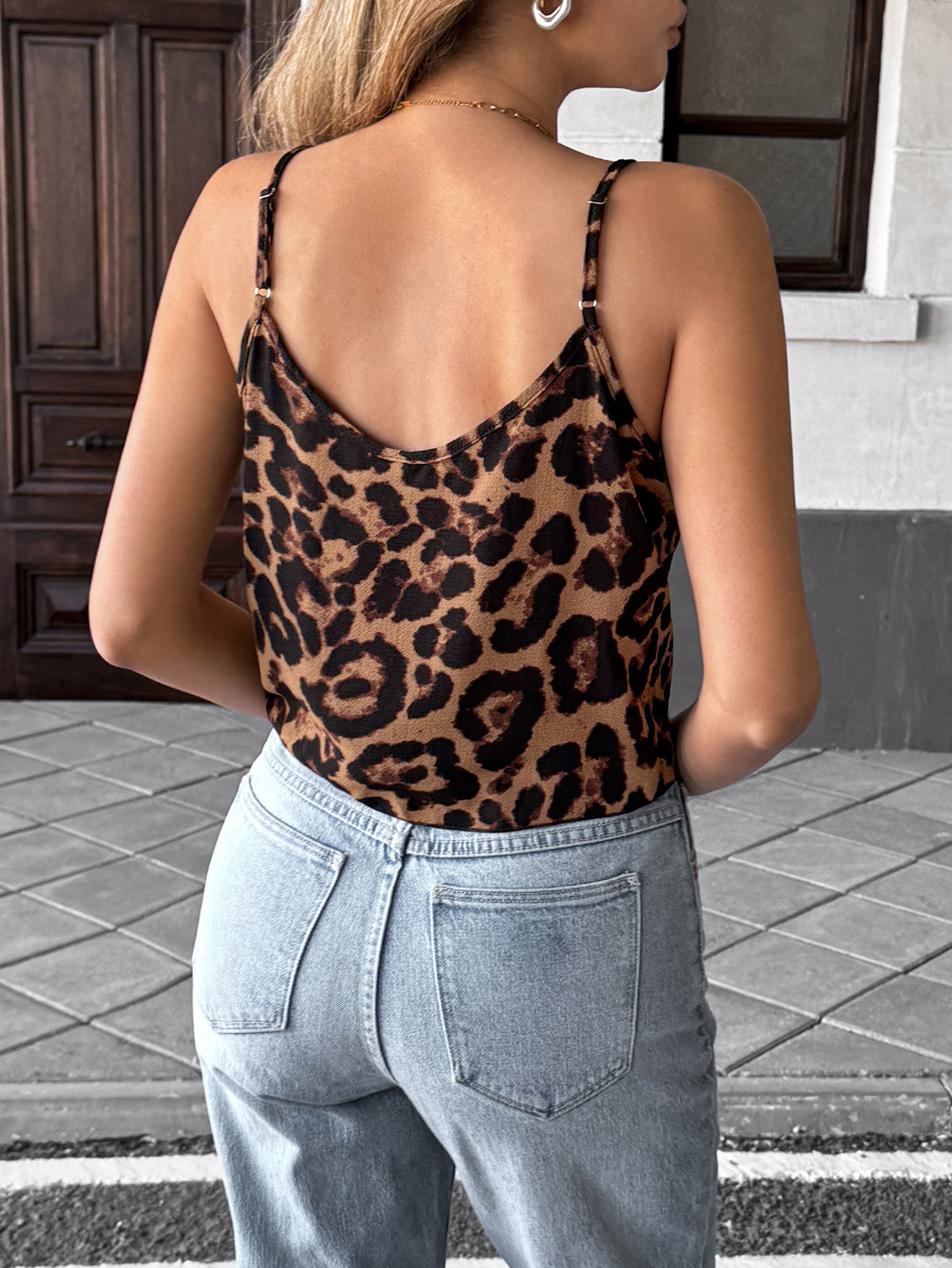 Women Printed Shoulder Straps Top