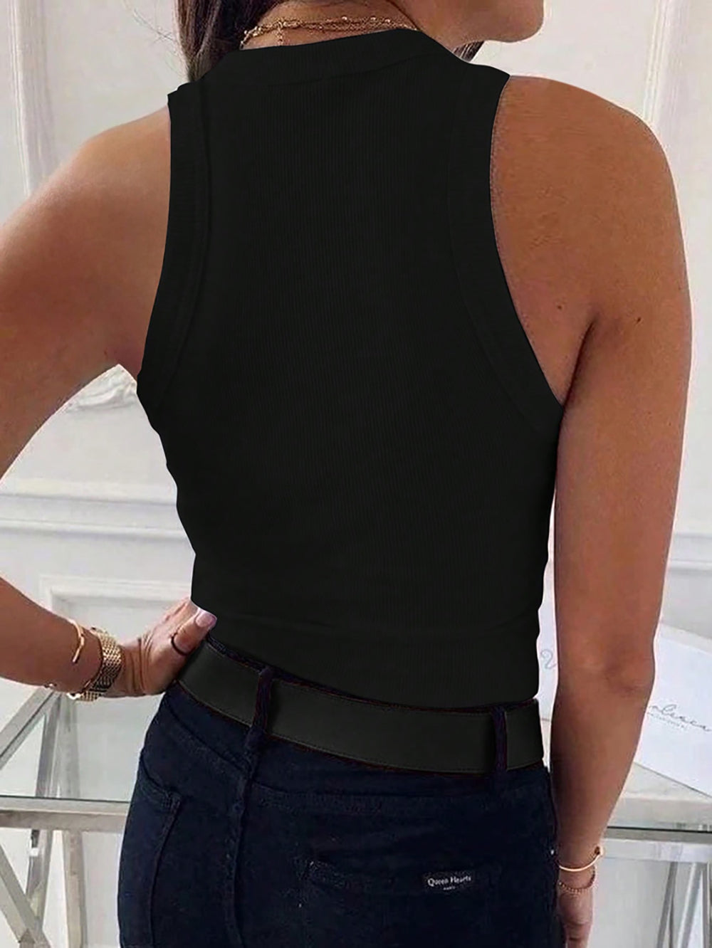 Women Round Neck Tank Top