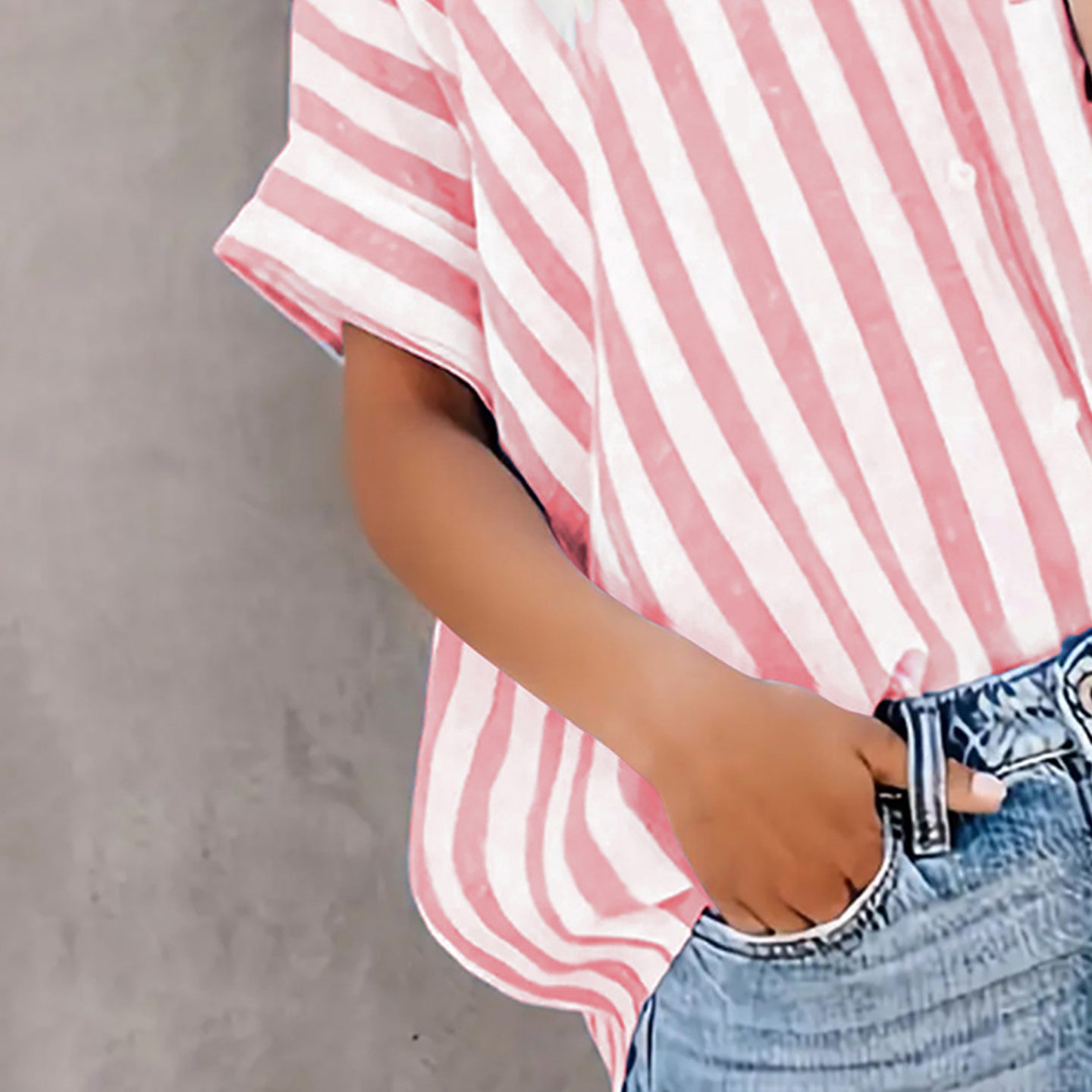 Women Spread Collar Multi Striped Casual Shirt