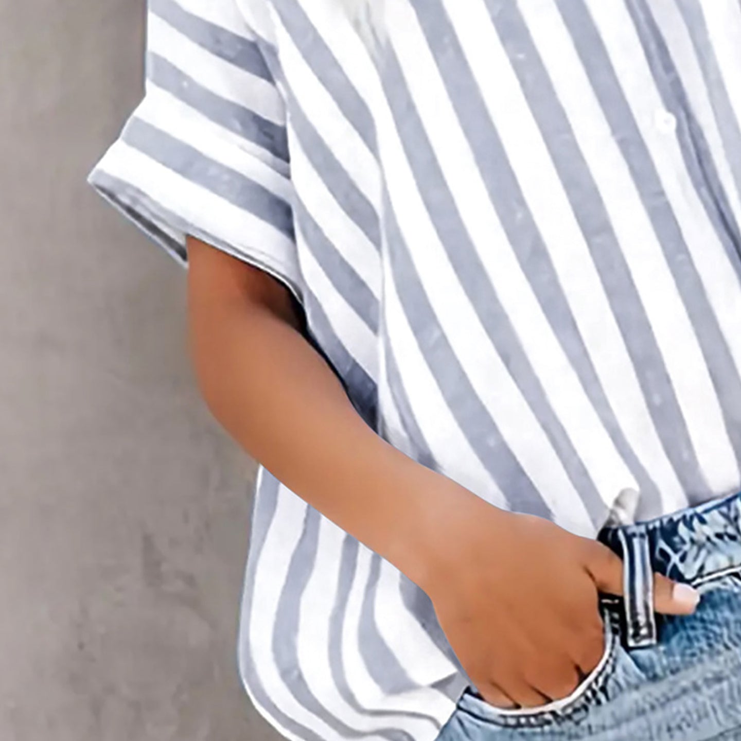 Women Spread Collar Multi Striped Casual Shirt