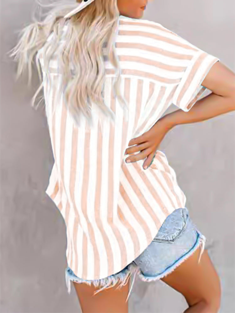Women Vertical Stripes Opaque Casual Shirt