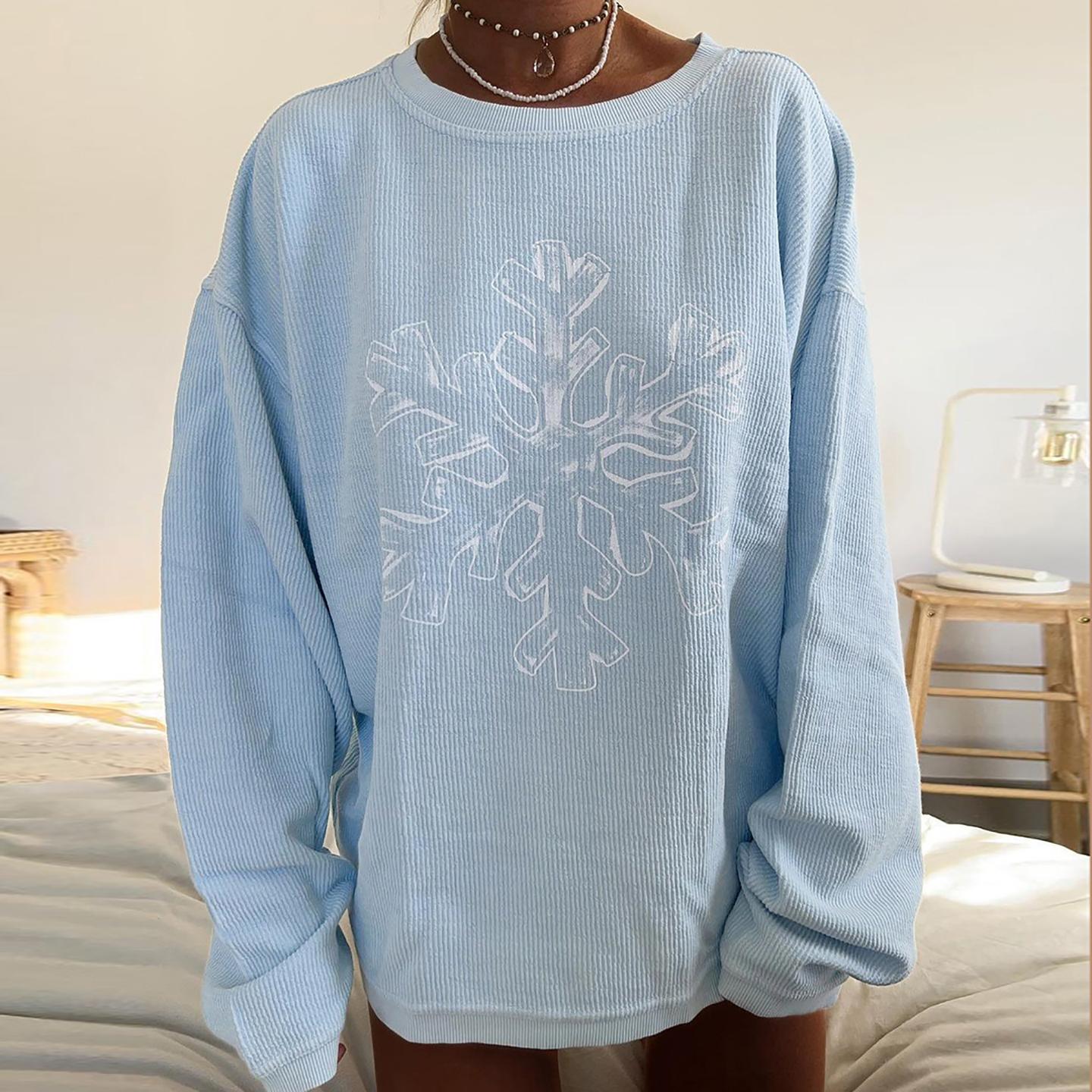 Women Graphic Printed Round Neck Sweatshirt
