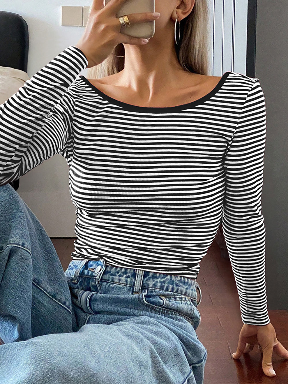 Striped Crop Top