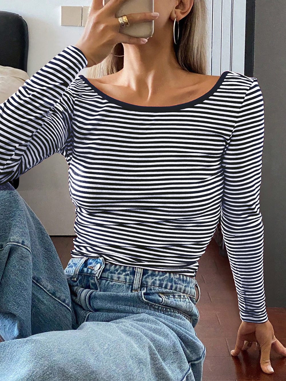 Striped Crop Top