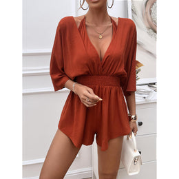 Women V - Neck Jumpsuit