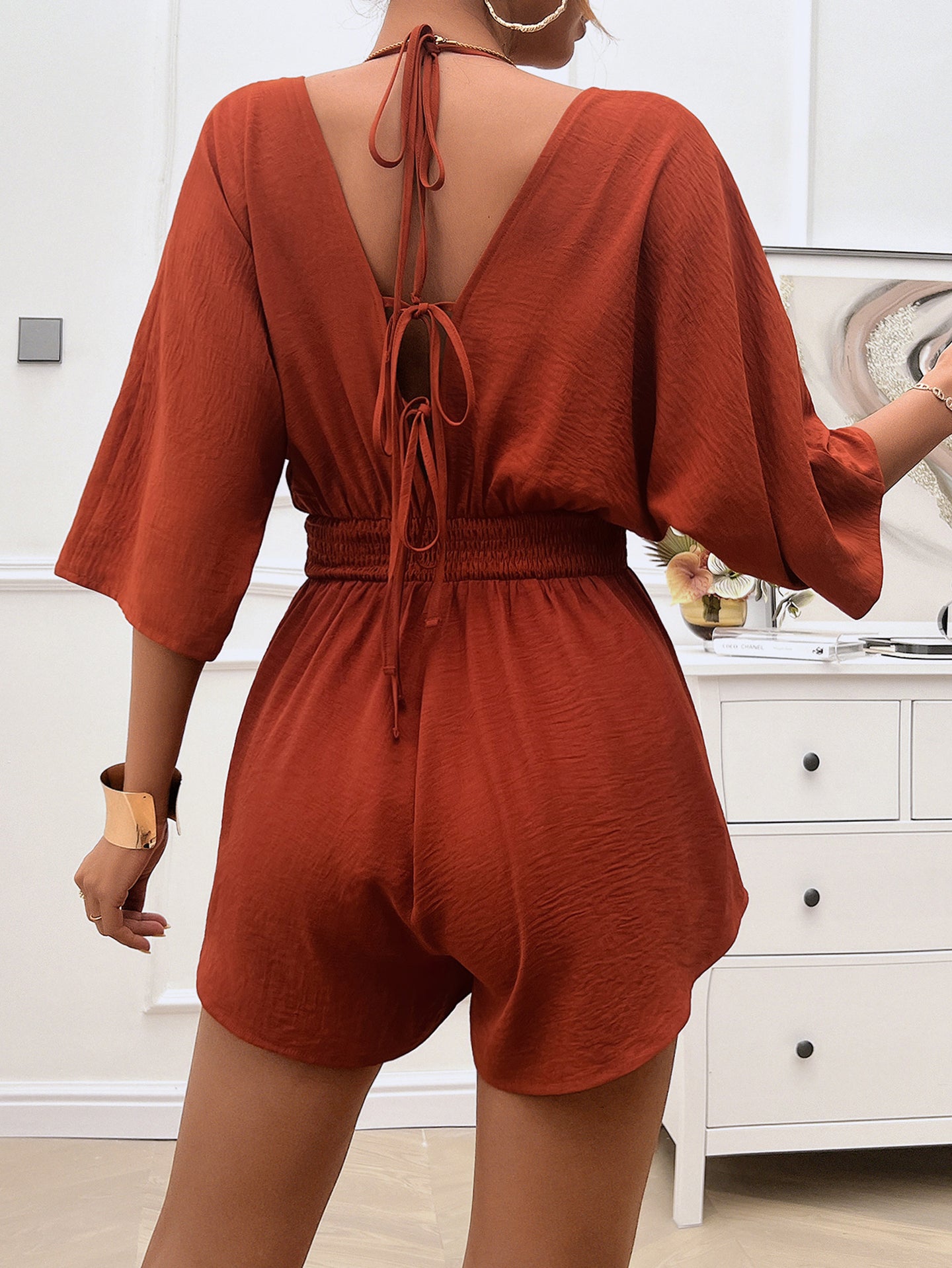 Women V - Neck Jumpsuit
