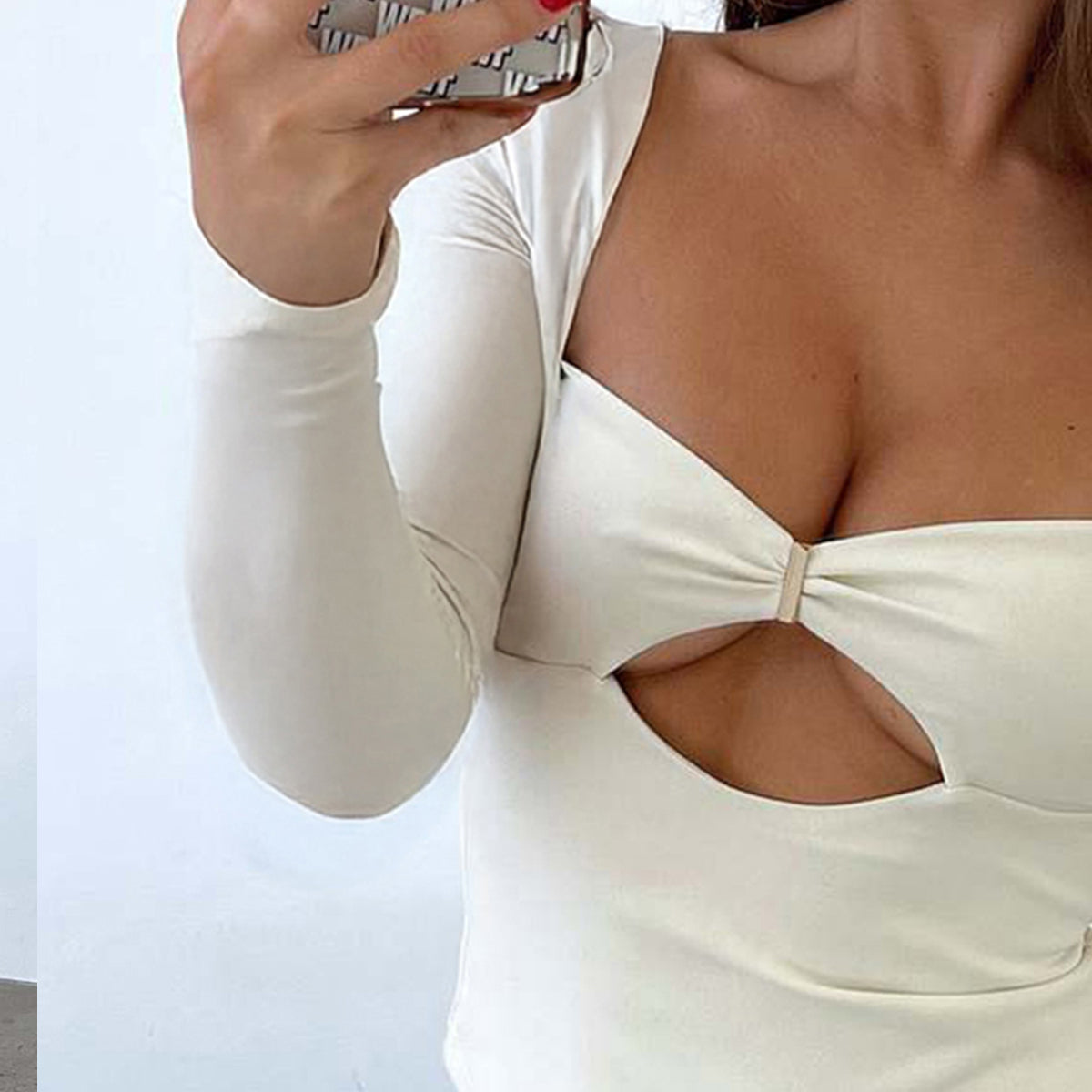 Women Sweetheart Neck Crop Top