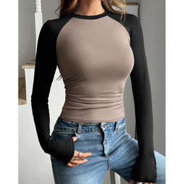 Colourblocked Fitted Top