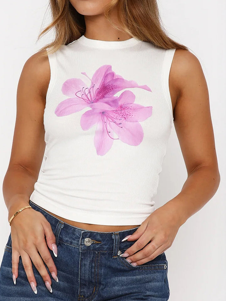 Floral Print Crop Top