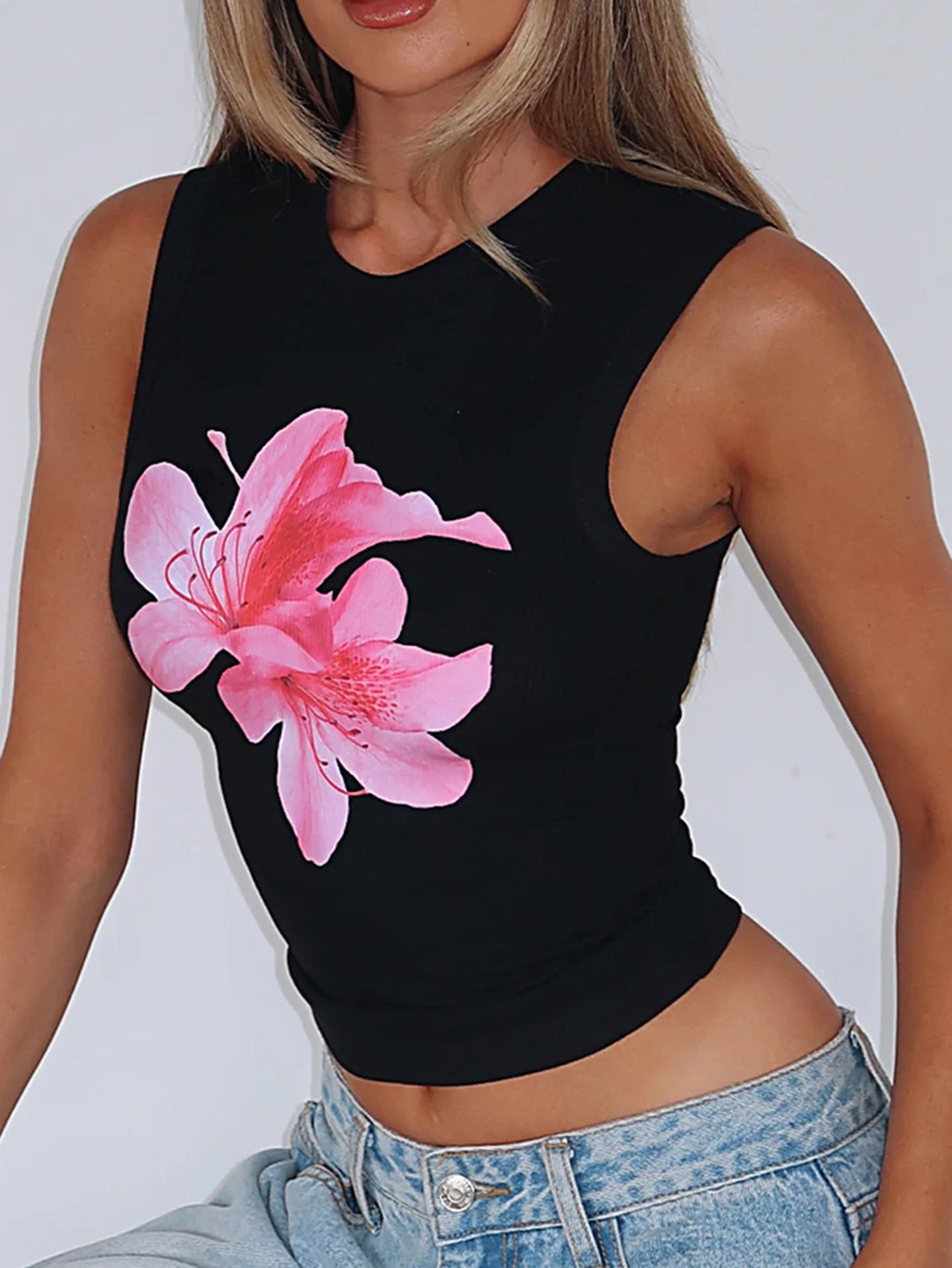 Women Floral Print Crop Top