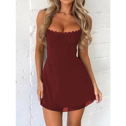Bodycon Shoulder Straps Mini Dress