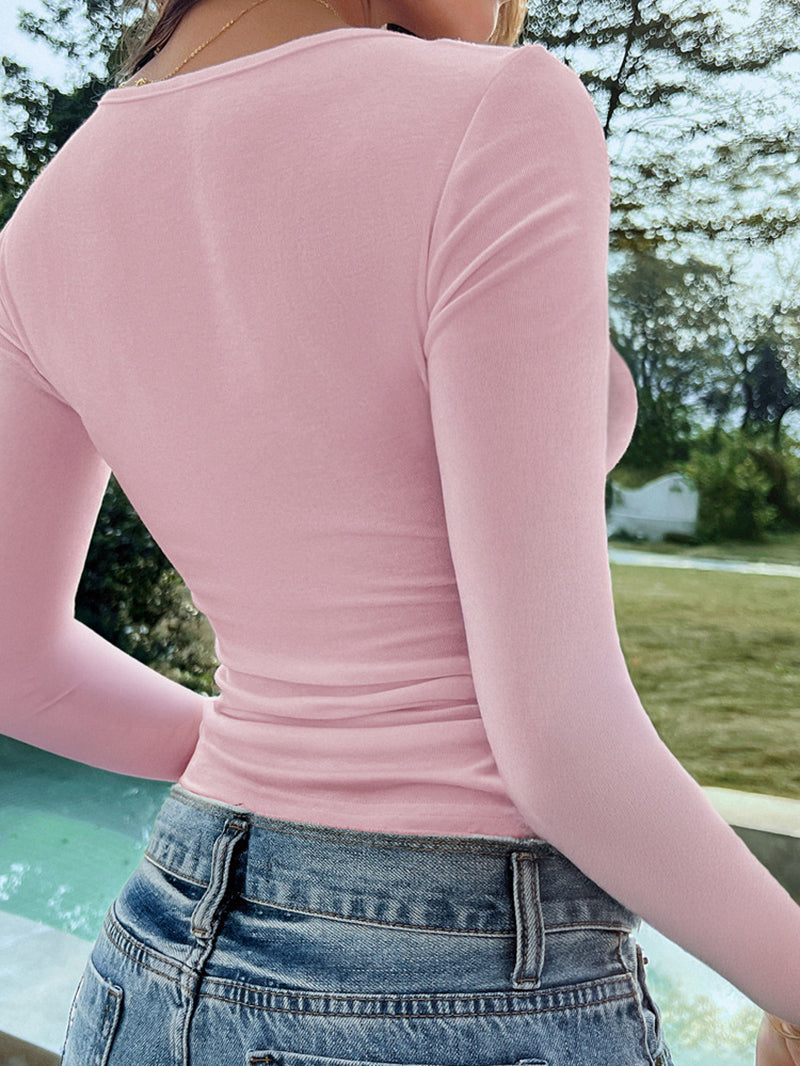 Women Print Fitted Top
