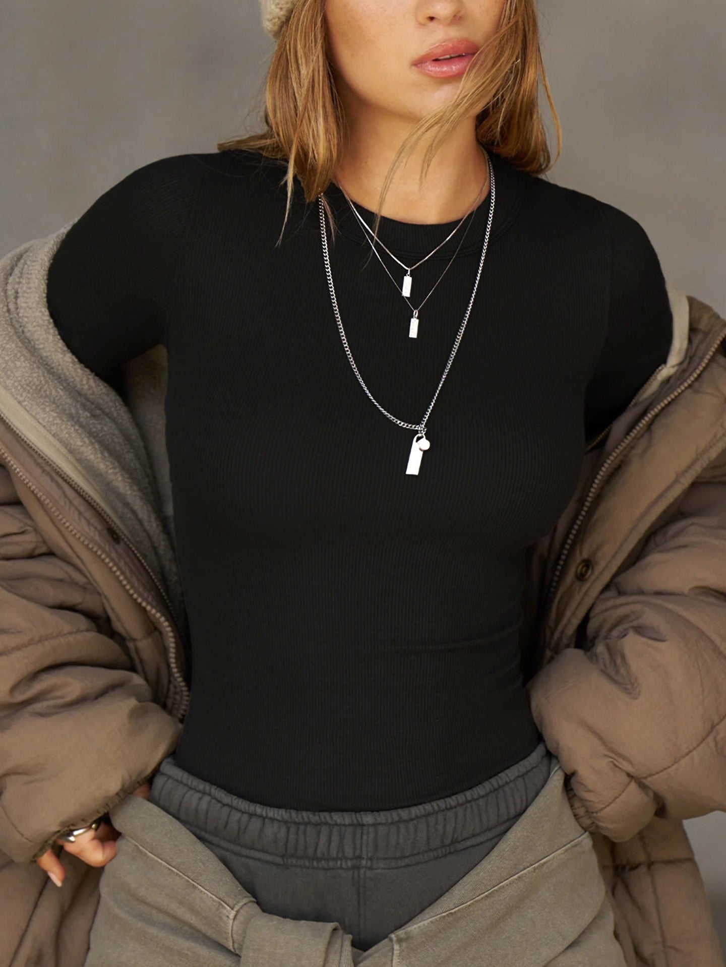 Solid Fitted Top